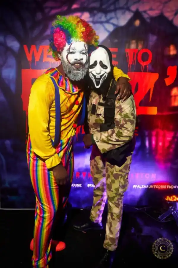 More Scary Photos From Falz’s Haunted-House Themed 29th Birthday Party. People Masked